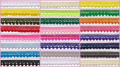 Bolletjes/Pompon band, Maat S