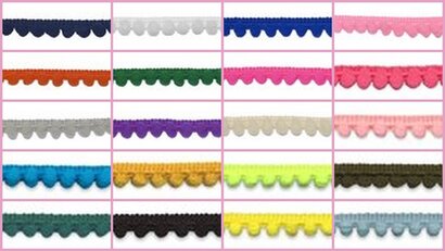 Bolletjes/Pompon band, Maat M