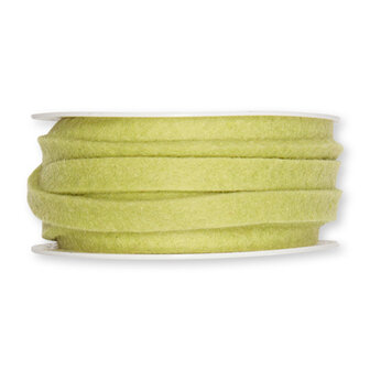 Vilt band 1 cm breed, Pastel Groen, 5 meter op rol