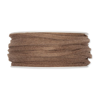 Vilt band 4 mm x 15 meter op rol, Mud Brown