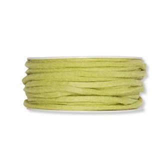 Vilt band 4 mm x 15 meter op rol, Pastel Groen