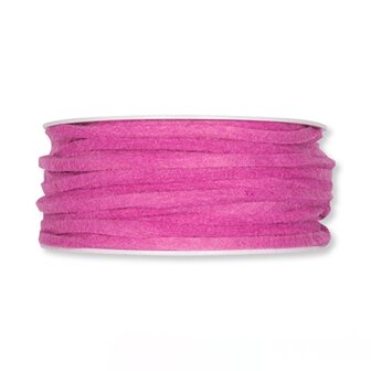 Vilt band 4 mm x 15 meter op rol, Roze