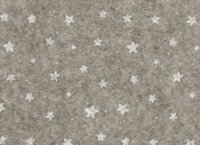 Kerst vilt print sterren beige gemeleerd 30x40cm - Viltdeco