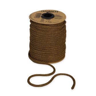 Knitted Paper Yarn Tubes, Donker Bruin, per rol