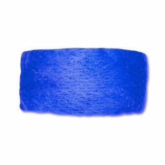 Wolband 7 cm breed blauw per rol