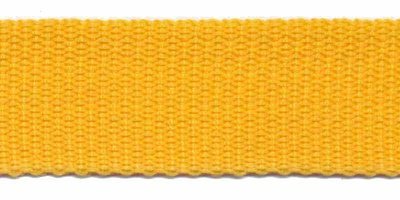 Tassenband geel 25 mm breed