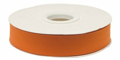 Biaisband gevouwen oranje 20 mm 