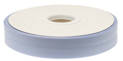 Biaisband gevouwen licht blauw 20 mm 