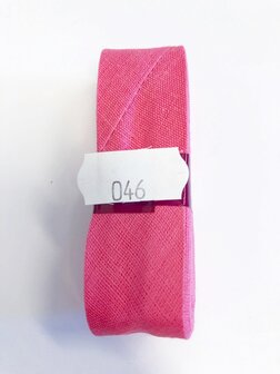 Biaisband 20MM x 3 meter, Donker Roze