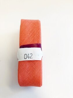 Biaisband 20MM x 3 meter, Donker Zalm/Roze