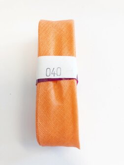 Biaisband 20MM x 3 meter, Oranje/Zalm