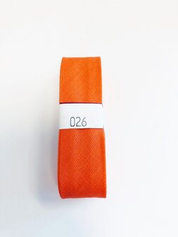 Biaisband 20MM x 3 meter, Oranje/Rood