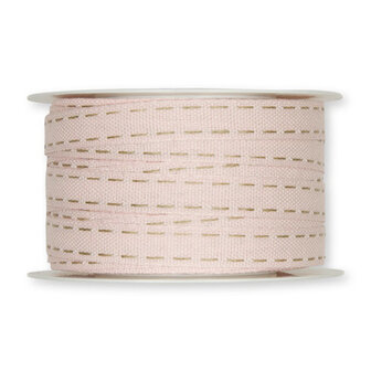 Stiksel band creme 12  mm breed per meter