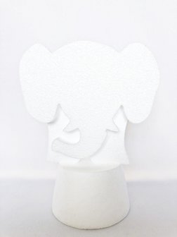 Styropor Circus Olifant met podium