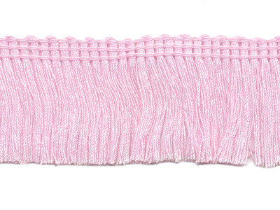 Franje band licht roze 30 mm breed, per meter