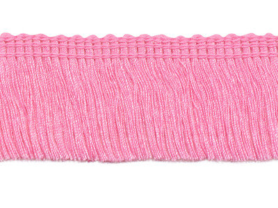 Franje band roze 30 mm breed, per meter