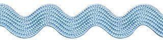 Zig zag band 10 mm breed licht blauw per meter