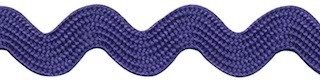 Zig zag band 10 mm breed kobalt blauw per meter