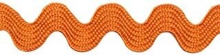 Zig zag band 10 mm breed oranje per meter