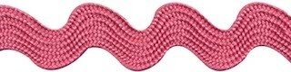 Zig zag band 10 mm breed oud roze per meter