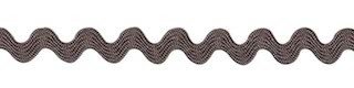 Zig zag band 4 mm breed antraciet per meter 