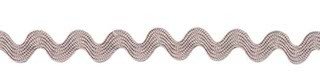 Zig zag band 4 mm breed licht grijs per meter 