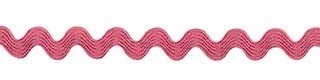 Zig zag band 4 mm breed oud roze per meter 