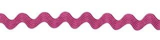 Zig zag band 4 mm breed fuchsia per meter 