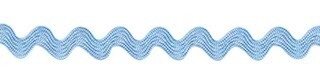 Zig zag band 4 mm breed licht blauw per meter 