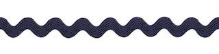 Zig zag band 4 mm breed donker blauw per meter 