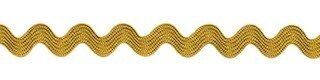 Zig zag band 4 mm breed oker geel per meter 