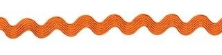 Zig zag band 4 mm breed oranje per meter 