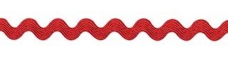 Zig zag band 4 mm breed rood per meter 