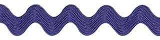 Zig zag band 7 mm breed kobalt blauw per meter