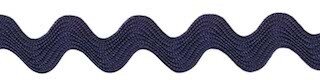 Zig zag band 7 mm breed donker blauw per meter