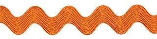 Zig zag band 7 mm breed oranje per meter