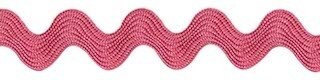 Zig zag band 7 mm breed oud roze per meter