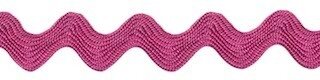 Zig zag band 7 mm breed fuchsia per meter