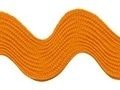 Zig zag band 25 mm breed oranje per meter