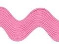 Zig zag band 25 mm breed licht roze per meter