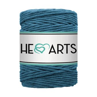 Macram&eacute; garen, Hearts single twist 5 mm, Petrol