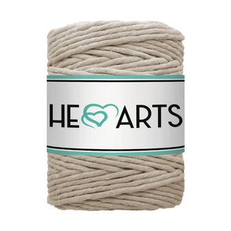 Macram&eacute; garen, Hearts single twist 5 mm, Leem