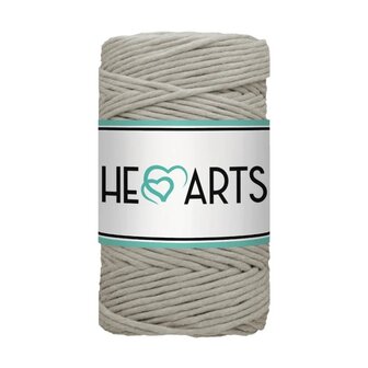 Macram&eacute; garen, Hearts single twist 3 mm, Beige