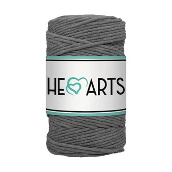 Macram&eacute; garen, Hearts single twist 3 mm, Steel