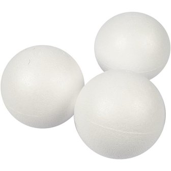 Styropor ballen massief, verschillende afmetingen