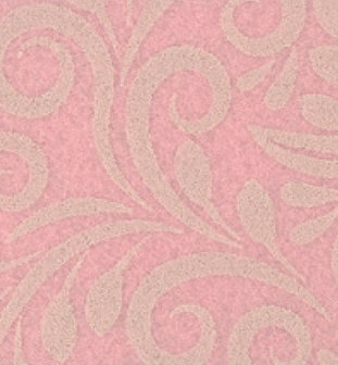 Vilt lapje sierlijk print roze 30 x 40 cm per lapje