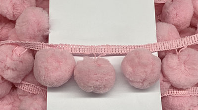 Mega Bolletjesband XXL 50mm, Licht Roze