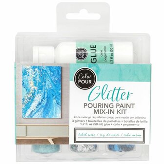 Color Pour &bull; Glitter mix tidal