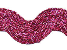 Zig zag band 25 mm breed roze per meter