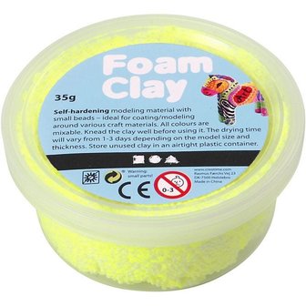 Foam Clay Neon Geel